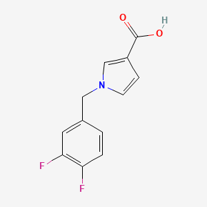 1-[(3,4-difluorophenyl)methyl]-1H-pyrrole-3-carboxylic acid
