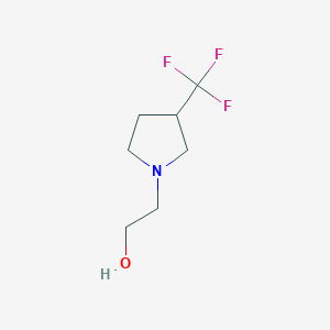 molecular formula C7H12F3NO B1471866 2-(3-(三氟甲基)吡咯烷-1-基)乙醇 CAS No. 1516107-69-9