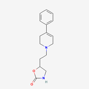 5-(2-(3,6-Dihydro-4-phenyl-1(2H)-pyridyl)ethyl)-2-oxazolidinone