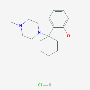 Piperazine, 1-(1-(2-methoxyphenyl)cyclohexyl)-4-methyl-, hydrochloride