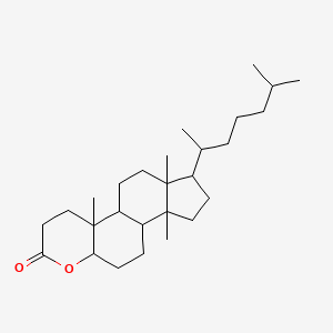 4a,6a,9a-Trimethyl-7-(6-methylheptan-2-yl)tetradecahydroindeno[5,4-f]chromen-2(3h)-one