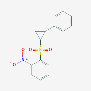 1-Nitro-2-[(2-phenylcyclopropyl)sulfonyl]benzene