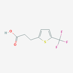 molecular formula C8H7F3O2S B1471875 3-(5-(Trifluoromethyl)thiophen-2-yl)propanoic acid CAS No. 1501683-23-3