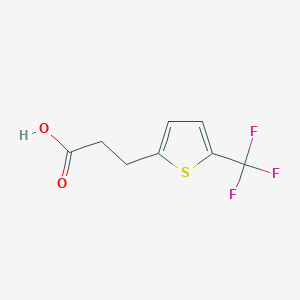 molecular formula C8H7F3O2S B1471875 3-(5-(三氟甲基)噻吩-2-基)丙酸 CAS No. 1501683-23-3