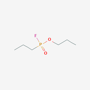 molecular formula C6H14FO2P B14718797 Propyl propylphosphonofluoridate CAS No. 18358-36-6