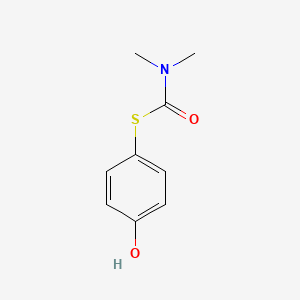 molecular formula C9H11NO2S B14718824 S-(4-hydroxyphenyl) dimethylcarbamothioate CAS No. 13511-99-4