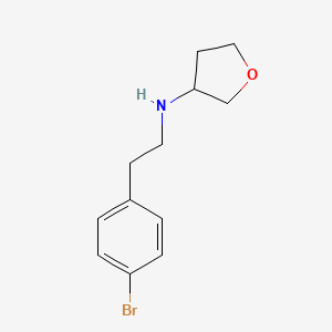molecular formula C12H16BrNO B1471886 N-[2-(4-bromophenyl)ethyl]oxolan-3-amine CAS No. 1782781-55-8