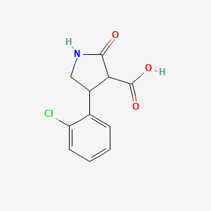 4-(2-Chlorophenyl)-2-oxo-3-pyrrolidinecarboxylic acid