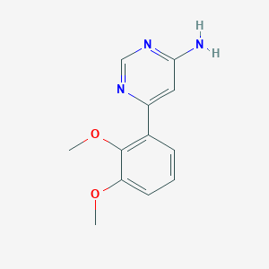 molecular formula C12H13N3O2 B1471904 6-(2,3-Dimethoxyphenyl)pyrimidin-4-amine CAS No. 1556289-44-1