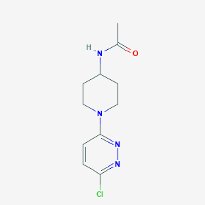 molecular formula C11H15ClN4O B1471907 N-(1-(6-chloropyridazin-3-yl)piperidin-4-yl)acetamide CAS No. 1400636-65-8