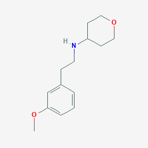 molecular formula C14H21NO2 B1471908 N-[2-(3-methoxyphenyl)ethyl]oxan-4-amine CAS No. 1522780-08-0