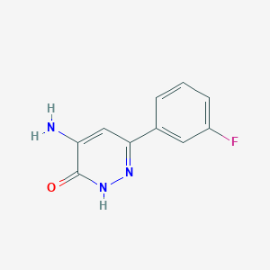 4-Amino-6-(3-fluorophenyl)pyridazin-3-ol