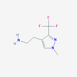 2-(1-methyl-3-(trifluoromethyl)-1H-pyrazol-4-yl)ethan-1-amine