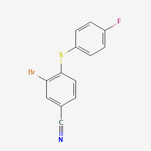 3-Bromo-4-(4-fluorophenylsulfanyl)-benzonitrile