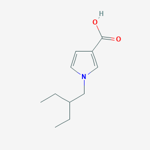 molecular formula C11H17NO2 B1471917 1-(2-乙基丁基)-1H-吡咯-3-羧酸 CAS No. 1551451-10-5