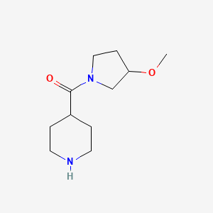 4-(3-Methoxypyrrolidine-1-carbonyl)piperidine