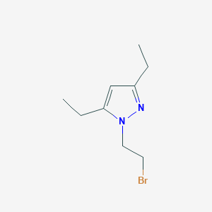 1-(2-bromoethyl)-3,5-diethyl-1H-pyrazole
