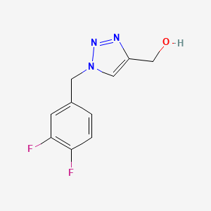 molecular formula C10H9F2N3O B1471926 {1-[(3,4-difluorophenyl)methyl]-1H-1,2,3-triazol-4-yl}methanol CAS No. 1550931-91-3