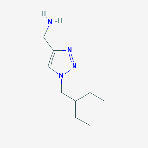 molecular formula C9H18N4 B1471927 (1-(2-ethylbutyl)-1H-1,2,3-triazol-4-yl)methanamine CAS No. 1549276-27-8