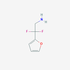 2,2-Difluoro-2-(furan-2-yl)ethan-1-amine