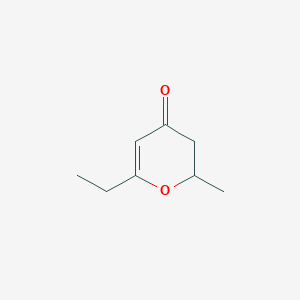 4H-Pyran-4-one, 6-ethyl-2,3-dihydro-2-methyl-