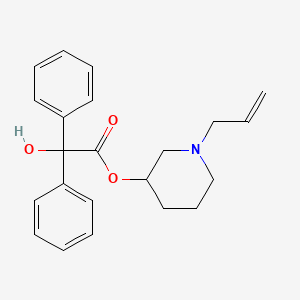 1-(Prop-2-en-1-yl)piperidin-3-yl hydroxy(diphenyl)acetate