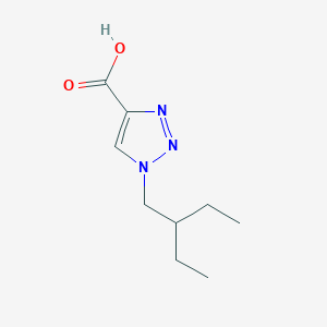 molecular formula C9H15N3O2 B1471942 1-(2-ethylbutyl)-1H-1,2,3-triazole-4-carboxylic acid CAS No. 1549276-24-5