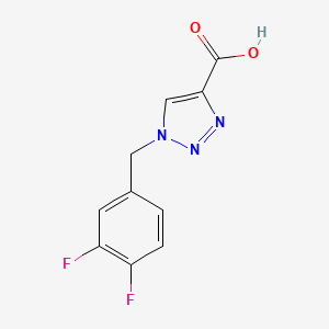 1-[(3,4-difluorophenyl)methyl]-1H-1,2,3-triazole-4-carboxylic acid