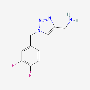 {1-[(3,4-difluorophenyl)methyl]-1H-1,2,3-triazol-4-yl}methanamine