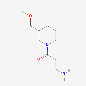3-Amino-1-(3-(methoxymethyl)piperidin-1-yl)propan-1-one