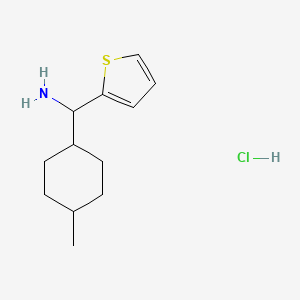 molecular formula C12H20ClNS B1471957 4-Methylcyclohexyl(thiophen-2-yl)methanamine hydrochloride CAS No. 1864058-77-4