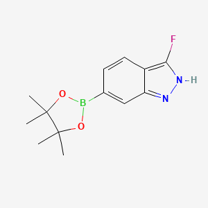 3-fluoro-6-(4,4,5,5-tetramethyl-1,3,2-dioxaborolan-2-yl)-1H-indazole