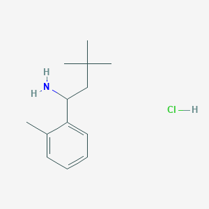 3,3-Dimethyl-1-(o-tolyl)butan-1-amine hydrochloride