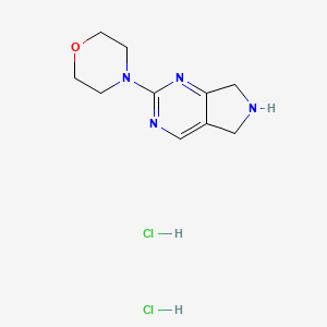 4-{5H,6H,7H-pyrrolo[3,4-d]pyrimidin-2-yl}morpholine dihydrochloride