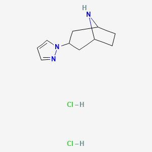 3-(1H-pyrazol-1-yl)-8-azabicyclo[3.2.1]octane dihydrochloride