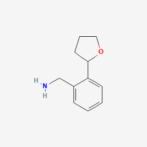 molecular formula C11H15NO B1471978 (2-(四氢呋喃-2-基)苯基)甲胺 CAS No. 1780959-05-8