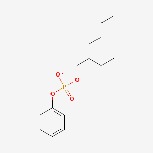 molecular formula C14H22O4P- B14719823 2-ethylhexyl phenyl phosphate CAS No. 20403-99-0