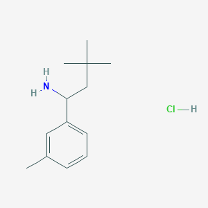 3,3-Dimethyl-1-(m-tolyl)butan-1-amine hydrochloride