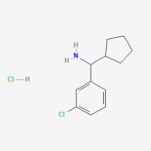 (3-Chlorophenyl)(cyclopentyl)methanamine hydrochloride