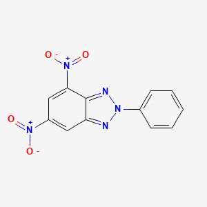 molecular formula C12H7N5O4 B14719862 4,6-Dinitro-2-phenyl-2h-benzotriazole CAS No. 6631-39-6