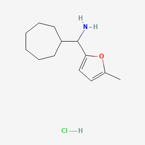 Cycloheptyl(5-methylfuran-2-yl)methanamine hydrochloride