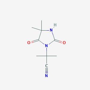 2-(4,4-Dimethyl-2,5-dioxoimidazolidin-1-yl)-2-methylpropanenitrile