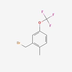 molecular formula C9H8BrF3O B1471992 2-甲基-5-(三氟甲氧基)苄基溴 CAS No. 1261573-60-7