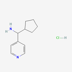 Cyclopentyl(pyridin-4-yl)methanamine hydrochloride