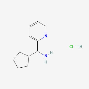 Cyclopentyl(pyridin-2-yl)methanamine hydrochloride