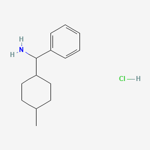 molecular formula C14H22ClN B1471998 4-Methylcyclohexyl(phenyl)methanamine hydrochloride CAS No. 1864014-08-3