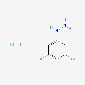 molecular formula C6H7Br2ClN2 B1472002 (3,5-二溴苯基)肼盐酸盐 CAS No. 1644115-95-6