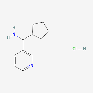 Cyclopentyl(pyridin-3-yl)methanamine hydrochloride
