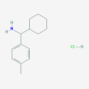 molecular formula C14H22ClN B1472006 环己基(对甲苯基)甲胺盐酸盐 CAS No. 1864060-80-9