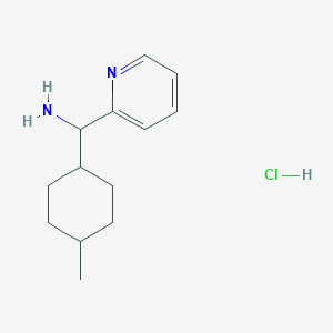 molecular formula C13H21ClN2 B1472008 4-Methylcyclohexyl(pyridin-2-yl)methanamine hydrochloride CAS No. 1864057-61-3